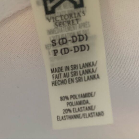 VICTORIA’S SECRET PINK Push Up Plunge Racerback Bikini Swim Top Small D DD - Picture 10 of 10